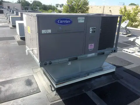 Commercial Roof Top Unit carrier installation