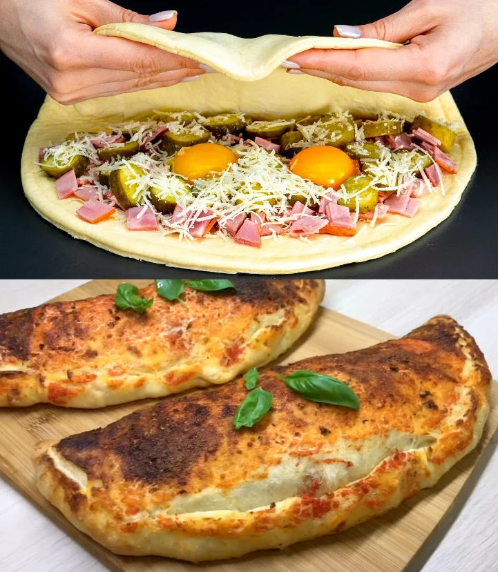 Sie werden ihn jeden Tag backen, Calzone mit Blätterteig besser als Pizza