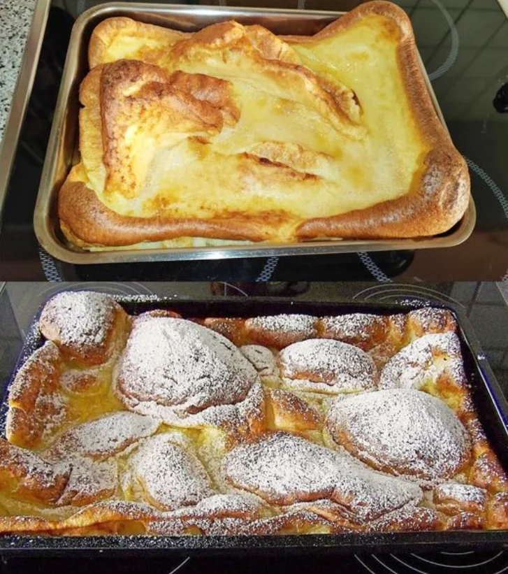 Das backe ich regelmäßig, Ofenpfannkuchen in 3 Minuten im Backofen 