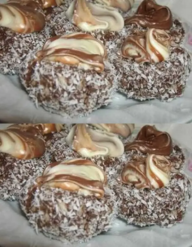 Schokonester mit Kokos und Nutella