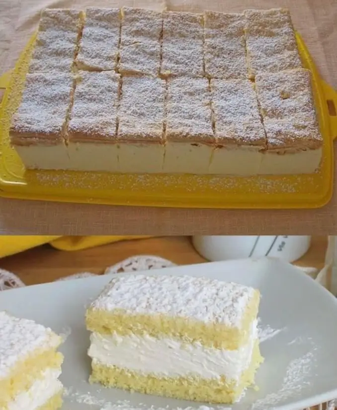 Zitrone Schnitten mit 450g Mascarpone und 20 Minuten Backzeit