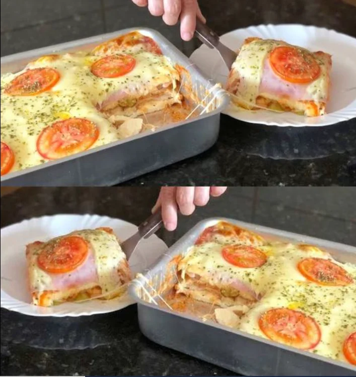 Suchtfaktor vorprogrammiert, Toast Mozzarella Auflauf aus dem Backofen