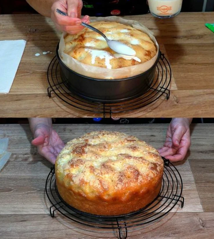 Wie ich ihn liebe, Apfel Schmandkuchen in 10 Minuten bereit für den Ofen