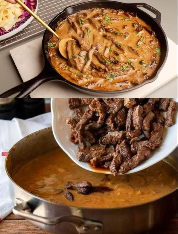 Das bereite ich 3x Pro Woche, Boeuf Stroganoff unglaublich lecker!