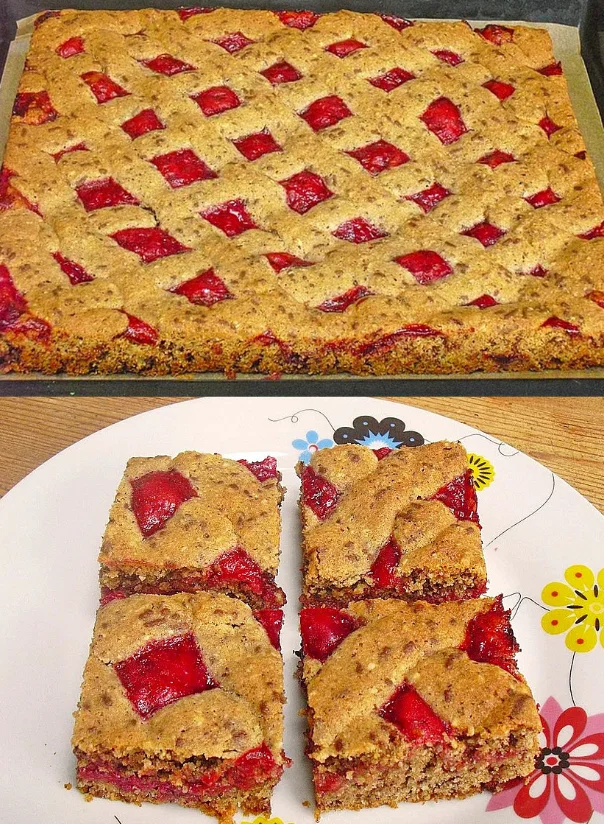 Wie bei Oma, Blitzschnelle Linzer Schnitten TOTAL lecker!