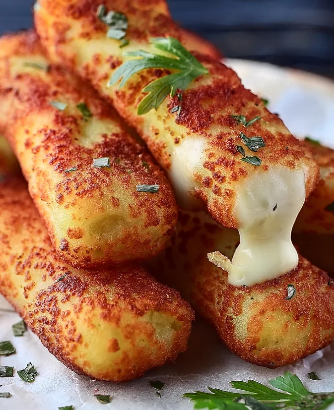 MEGA knusprige Mozzarella-Sticks die alle verrückt machen!!