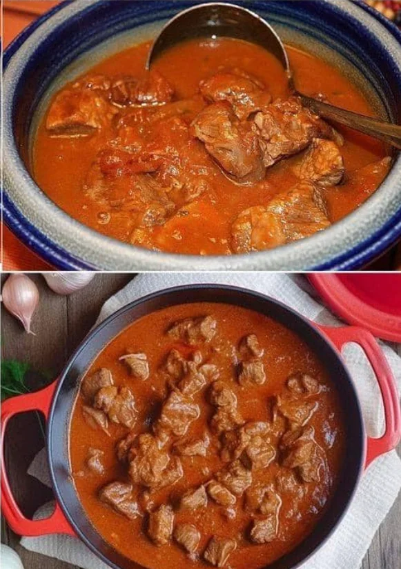 Omas Uraltes Gulasch Rezept mit 1 kg Rindfleisch absolut Klasse