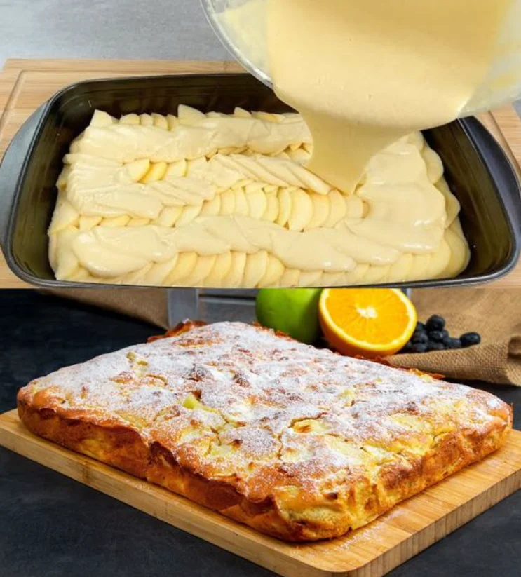 Italienischer Apfelkuchen in 5 bis 10 Minuten bereit für den Ofen 