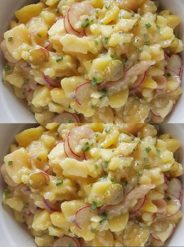 Ohne Schnickschnack, Frischer Kartoffelsalat zum Abnehmen mit 750 g Kartoffeln