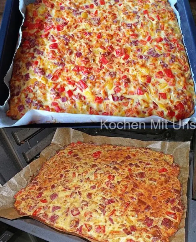 Schüttelpizza ein Blitzrezept, backe ich jeder Woche