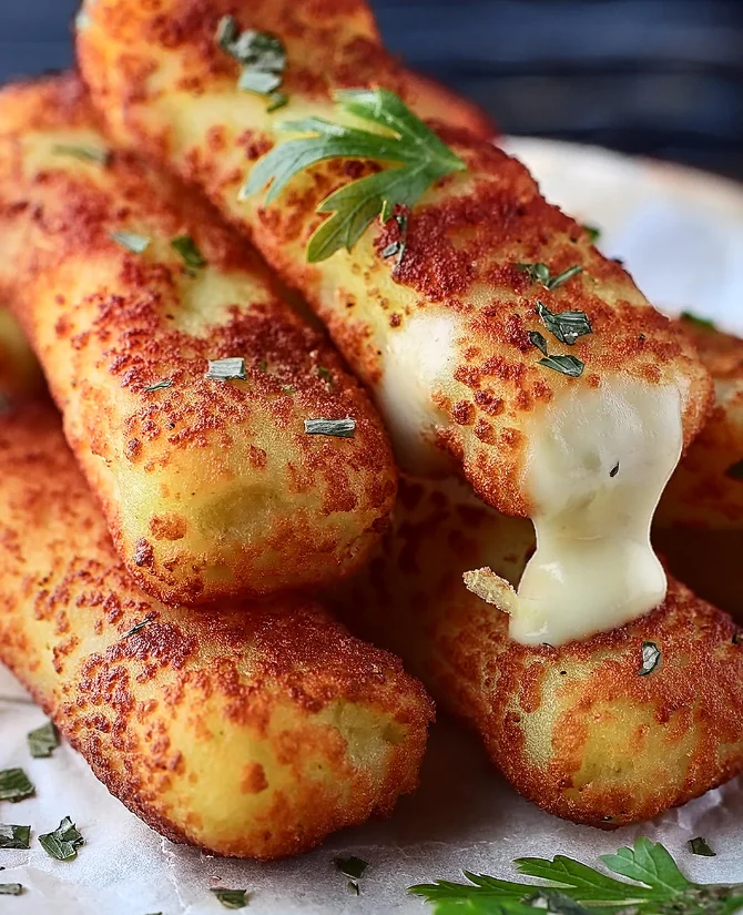 MEGA knusprige Mozzarella-Sticks die alle verrückt machen!!