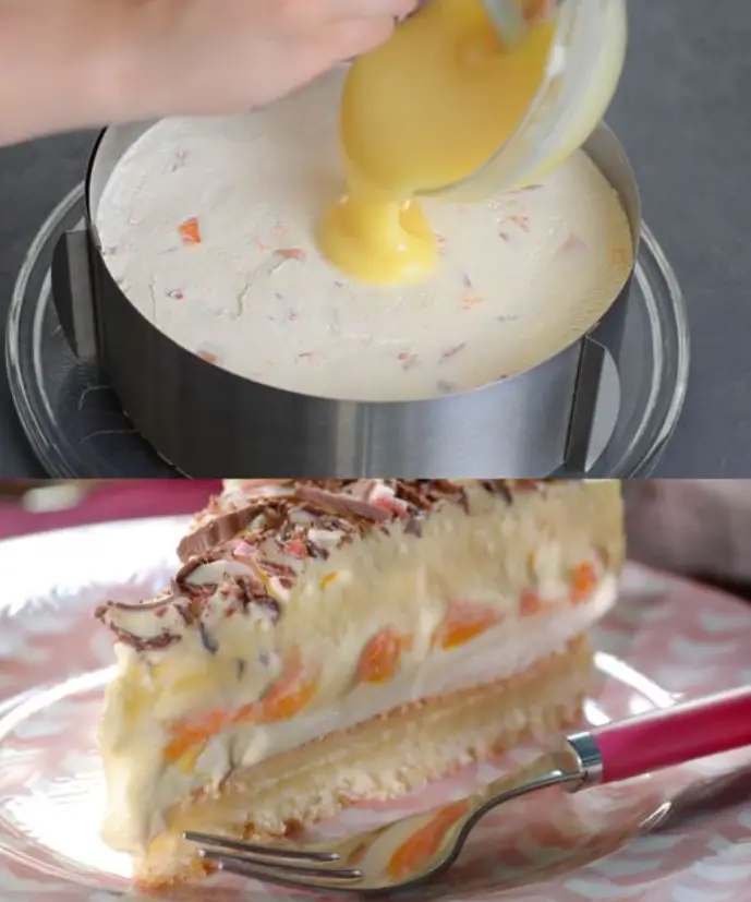 Erfrischende Calypso Torte mit 2 Dosen Mandarinen und 2 Becher Schmand