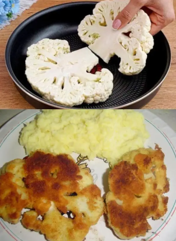 Leute könnte ich jeden tag essen, Blumenkohlschnitzel!