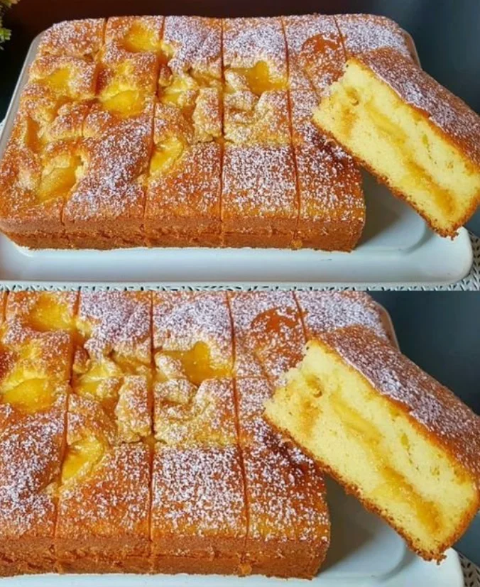 Aprikosenkuchen mit 3 Äpfel in 50 Minuten fertig gebacken