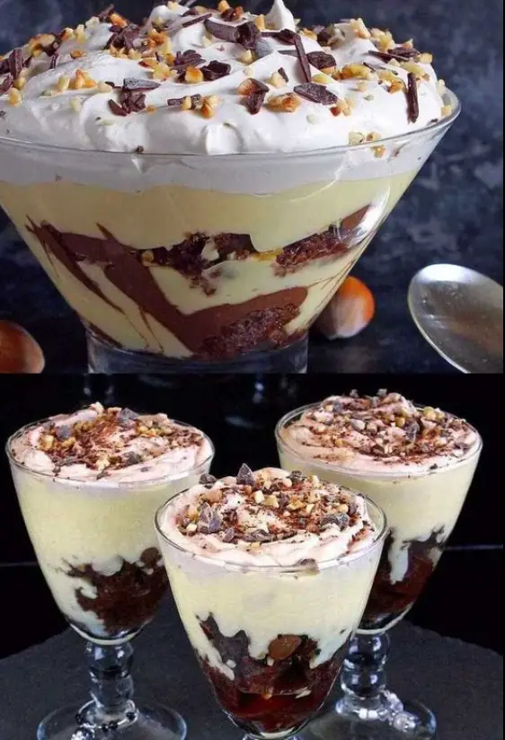 10 Minuten “Besser als” Dessert mit Nutella mit 1 Packung Vanillepudding