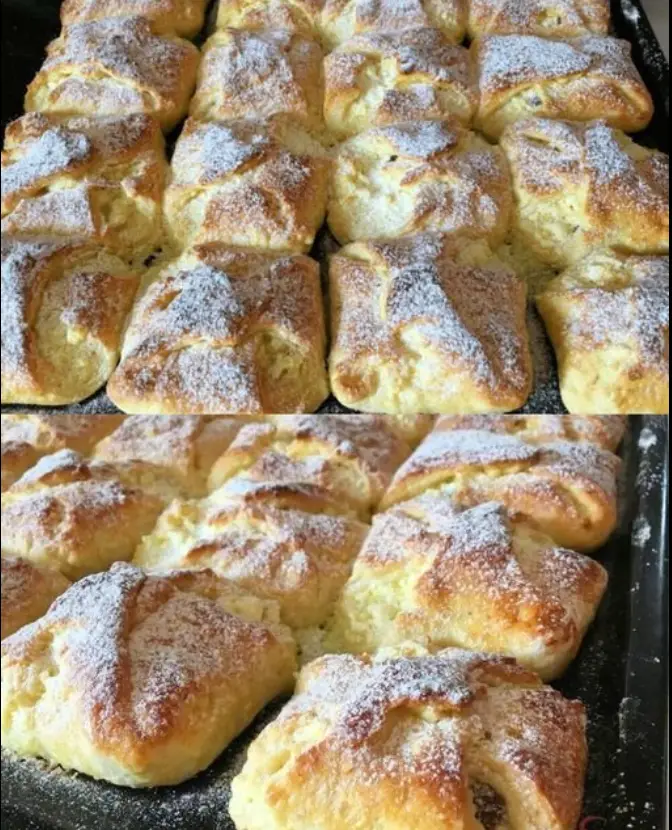 Die backe ich mit 500 g Mehl, Quarkteilchen in 20 Minuten