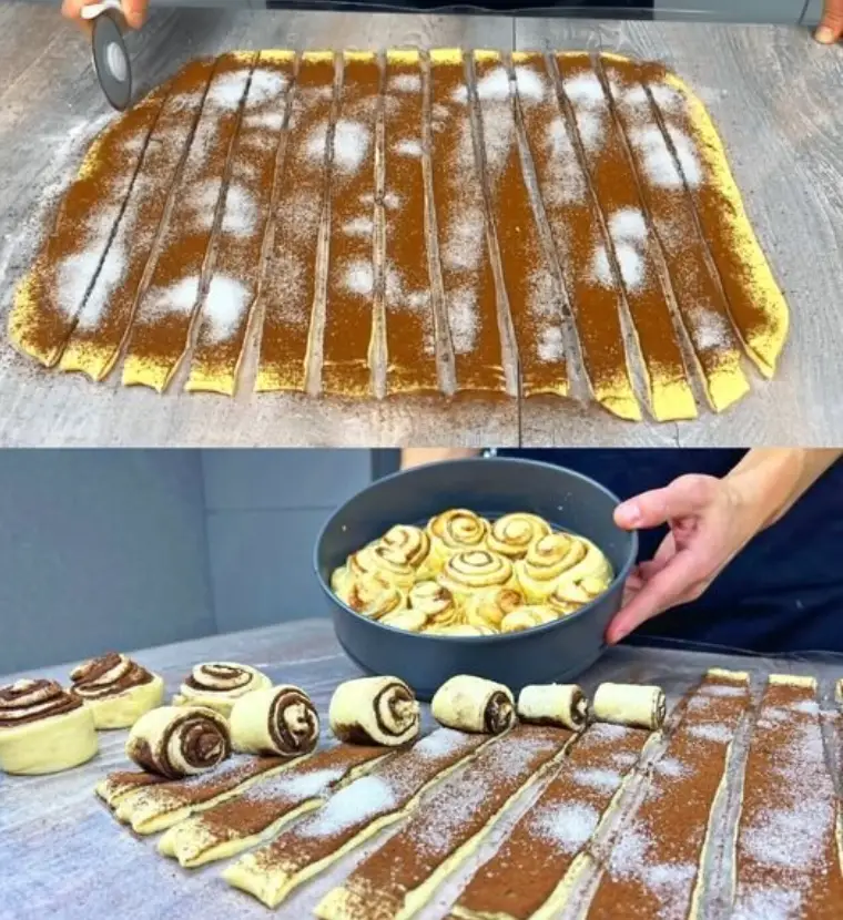 10 Minuten Schnecken mit Zimtzucker ich nehme nur 200 g Quark dafur 