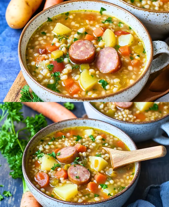 Meine Suppe des Jahres, diese Graupensuppe macht richtig satt!