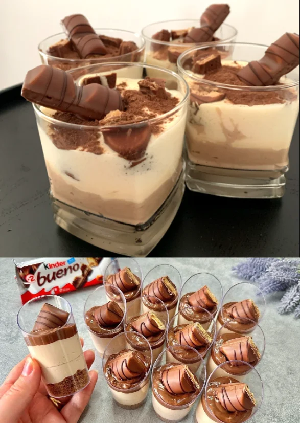 Kinder Bueno Dessert in 10 Minuten der einfach immer gelingt!