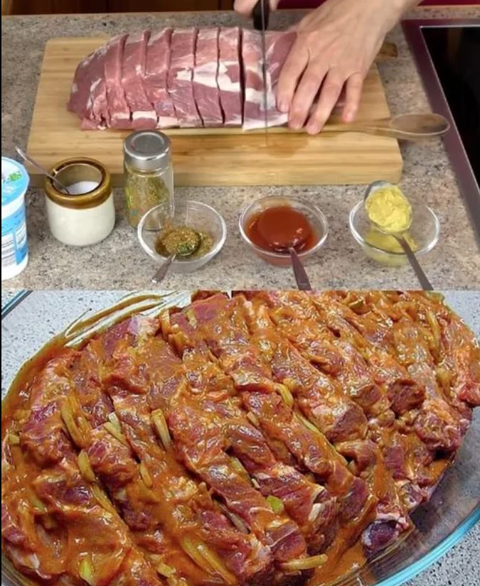 Räuberbraten mit 2 kg Schweinefleisch den ich ich 2x in Woche brate 