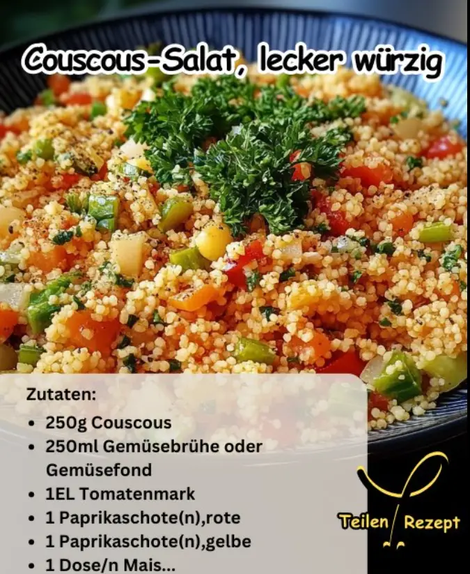 Couscous-Salat, lecker würzig