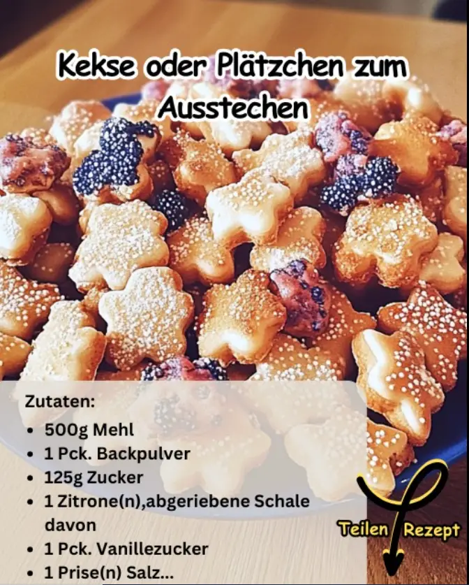 Kekse oder Plätzchen zum Ausstechen