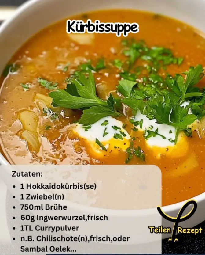 Kürbissuppe mit Ingwer und Curry – Ein herzhaftes Herbstgericht