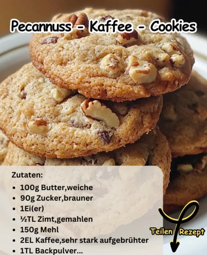 Pecannuss-Kaffee-Cookies