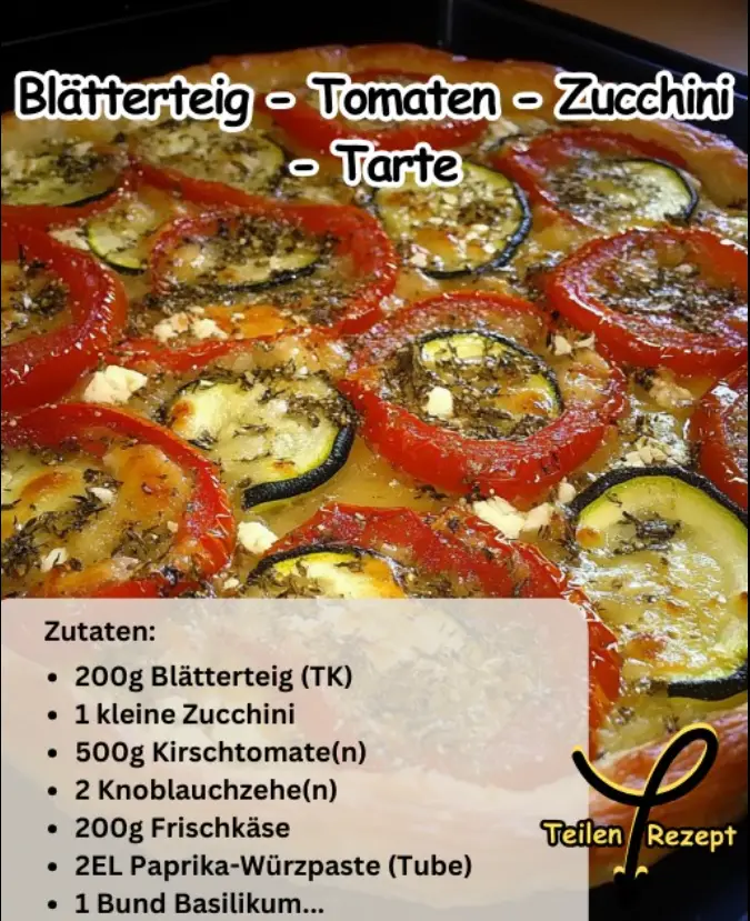 Blätterteig-Tomaten-Zucchini-Tarte