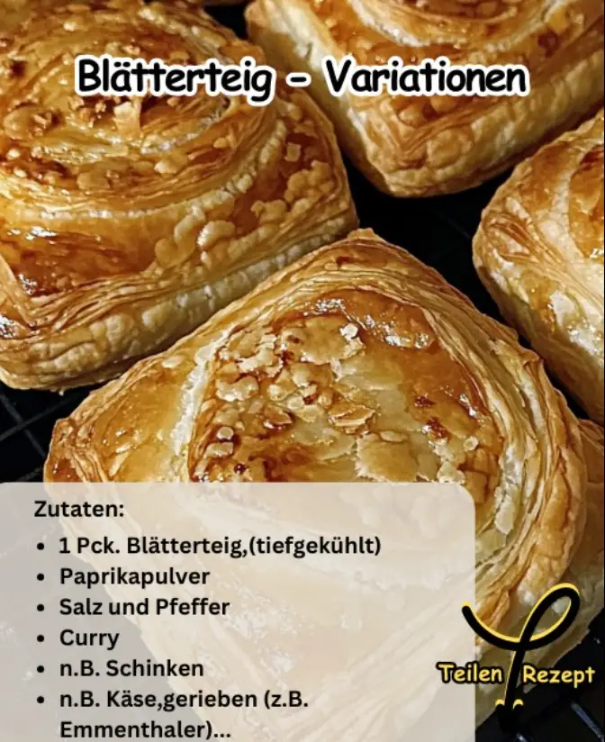 Blätterteig-Variationen für Apéritifhäppchen