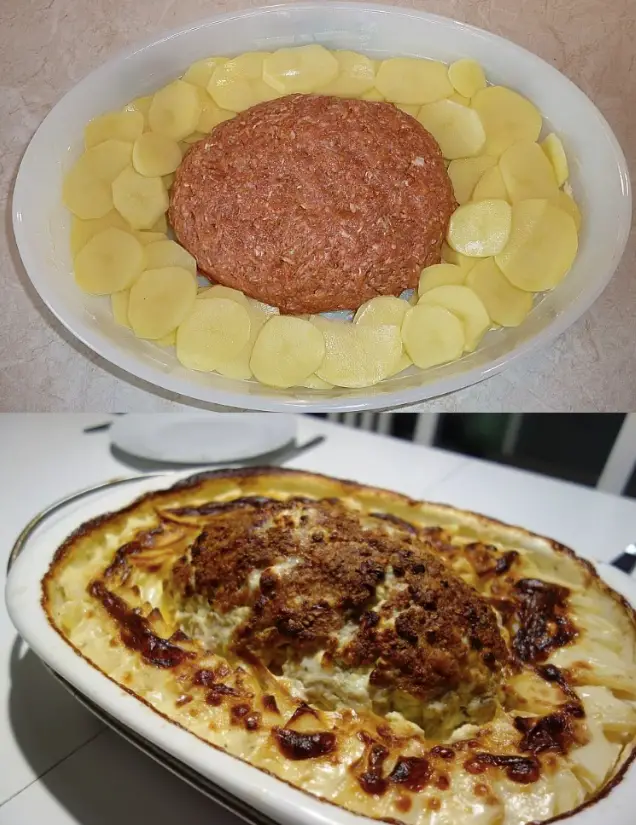 HACKBRATEN MIT KARTOFFELN IN SAHNE, Jedes Jahr ein absolutes Muss