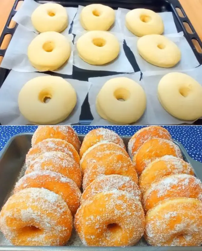 Klassische Zucker-Donuts