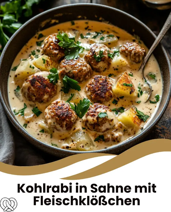 Kohlrabi in Sahnesoße mit Fleischklößchen – Ein herzhaftes Familiengericht