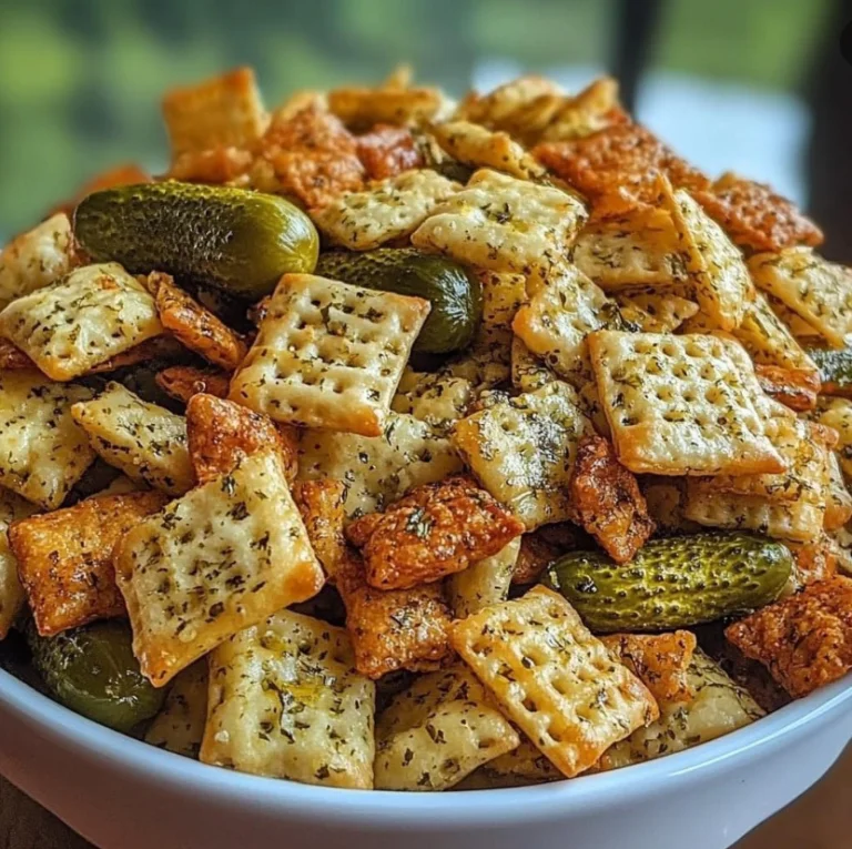 Dill Pickle Chex Mix – Ein würzig-knuspriger Snacktraum!