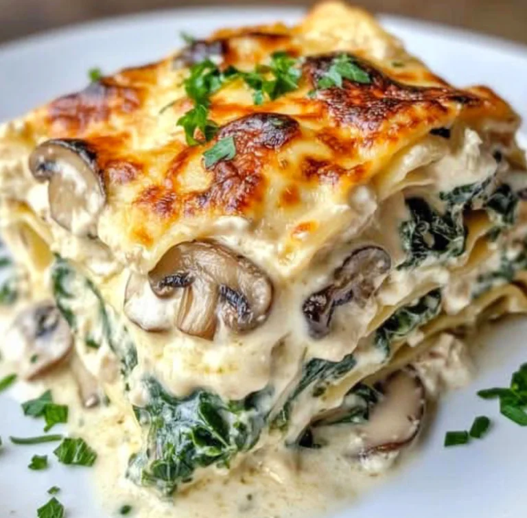 Woow Unglaublich lecker, Cremige Lasagne mit Spinat – Champignons!