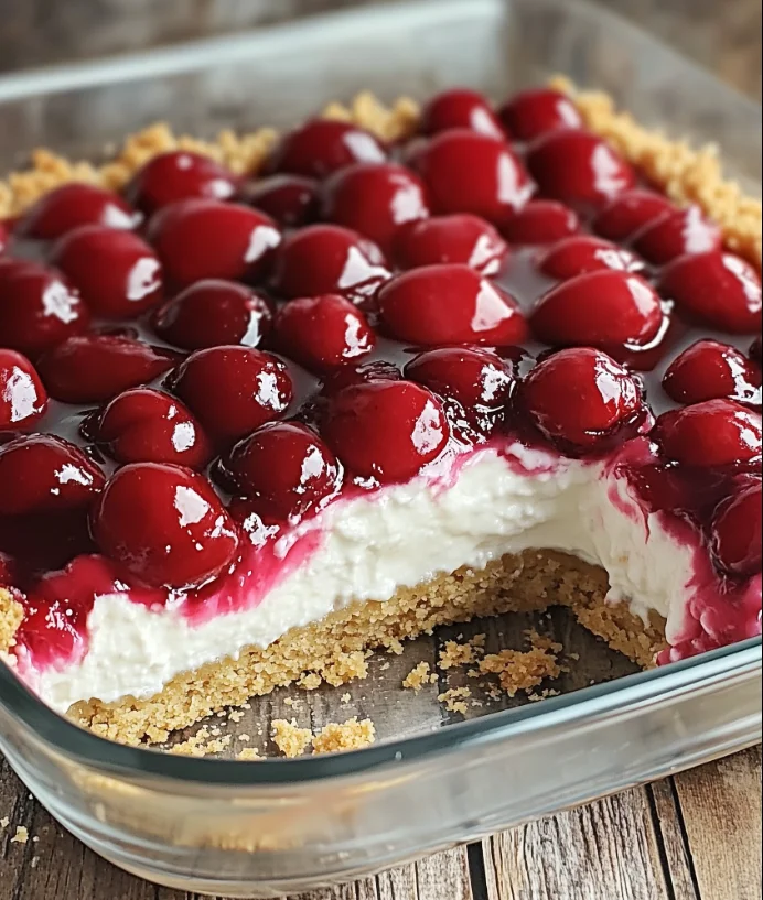 Klassisches Kirsch-Dessert ist ein No-Bake-Nachtisch, der perfekt für jeden Anlass ist.