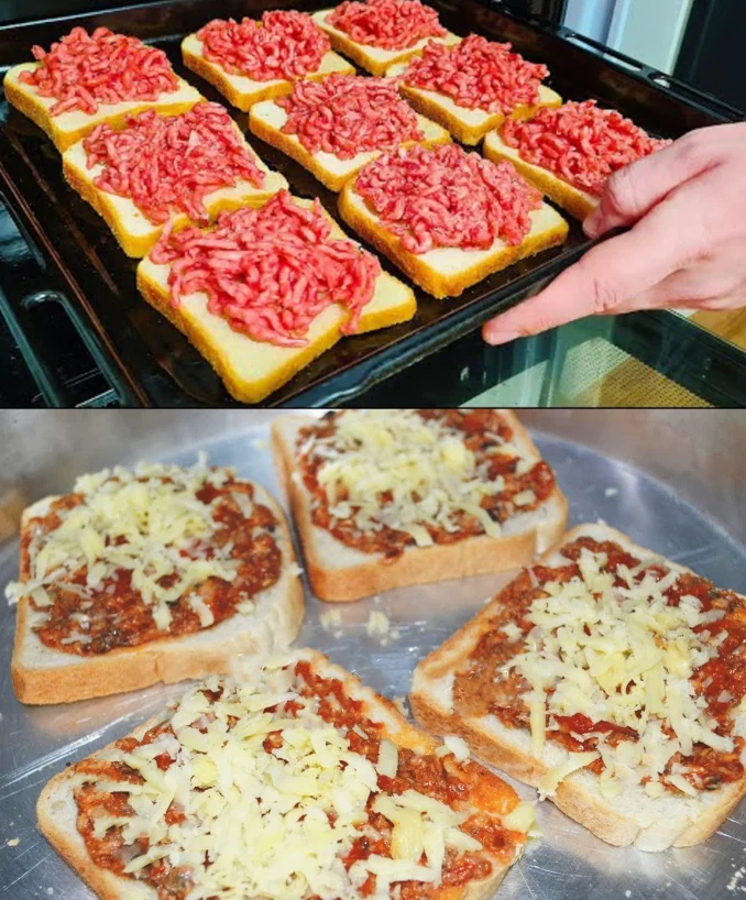 Ich konnte das täglich essen sooo lecker, Blitz – Hackfleisch Toasts!