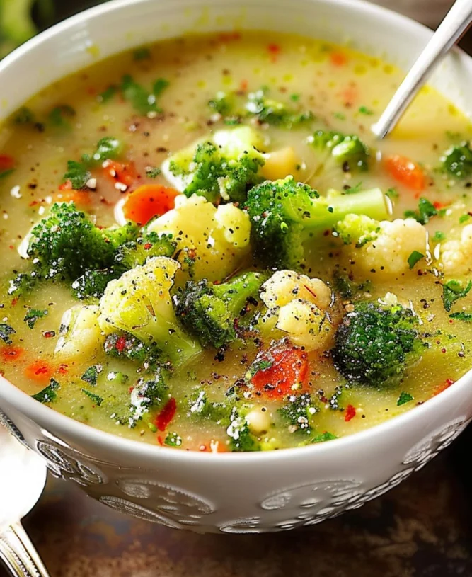 Herzhafte Brokkoli und Blumenkohlsuppe: Eine nährende Köstlichkeit