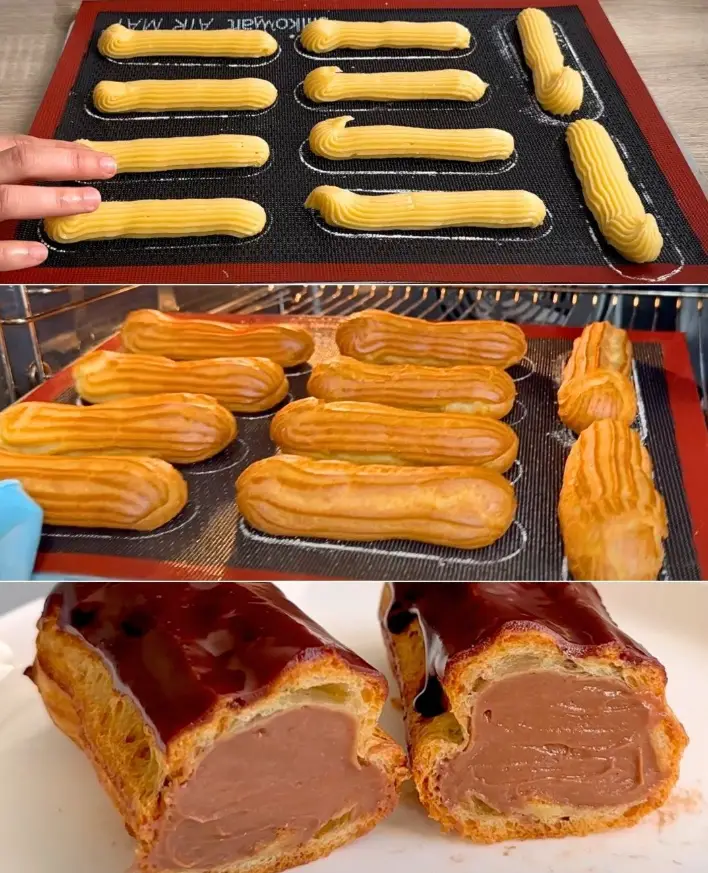 Schokoladen-Eclairs: das Schritt-für-Schritt-Rezept, um sie perfekt zu machen