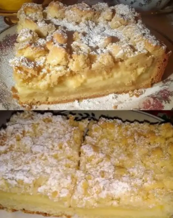 Streuselkuchen mit Vanillepudding backe ich sicher 2x pro Woche!