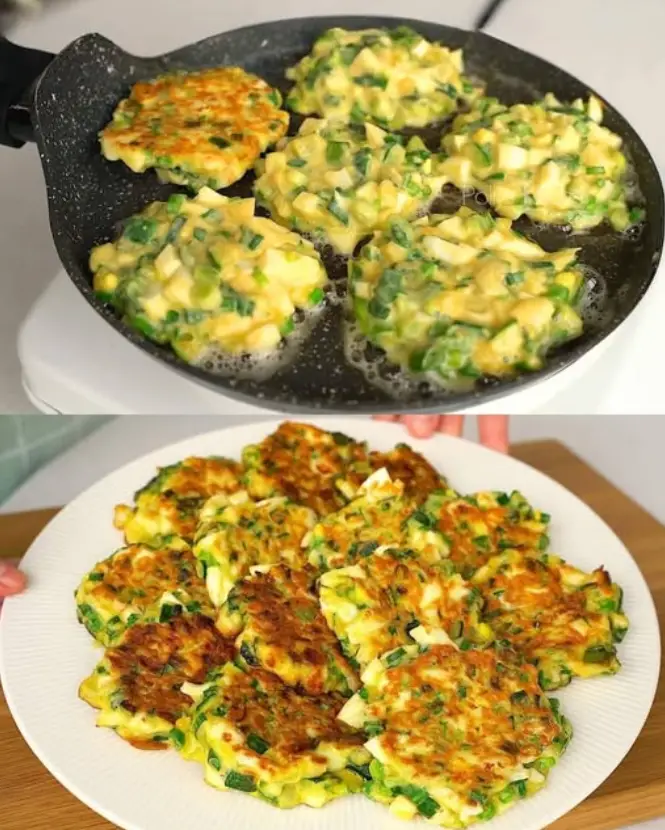 Zucchini-Ei-Puffer zum Abnehmen 